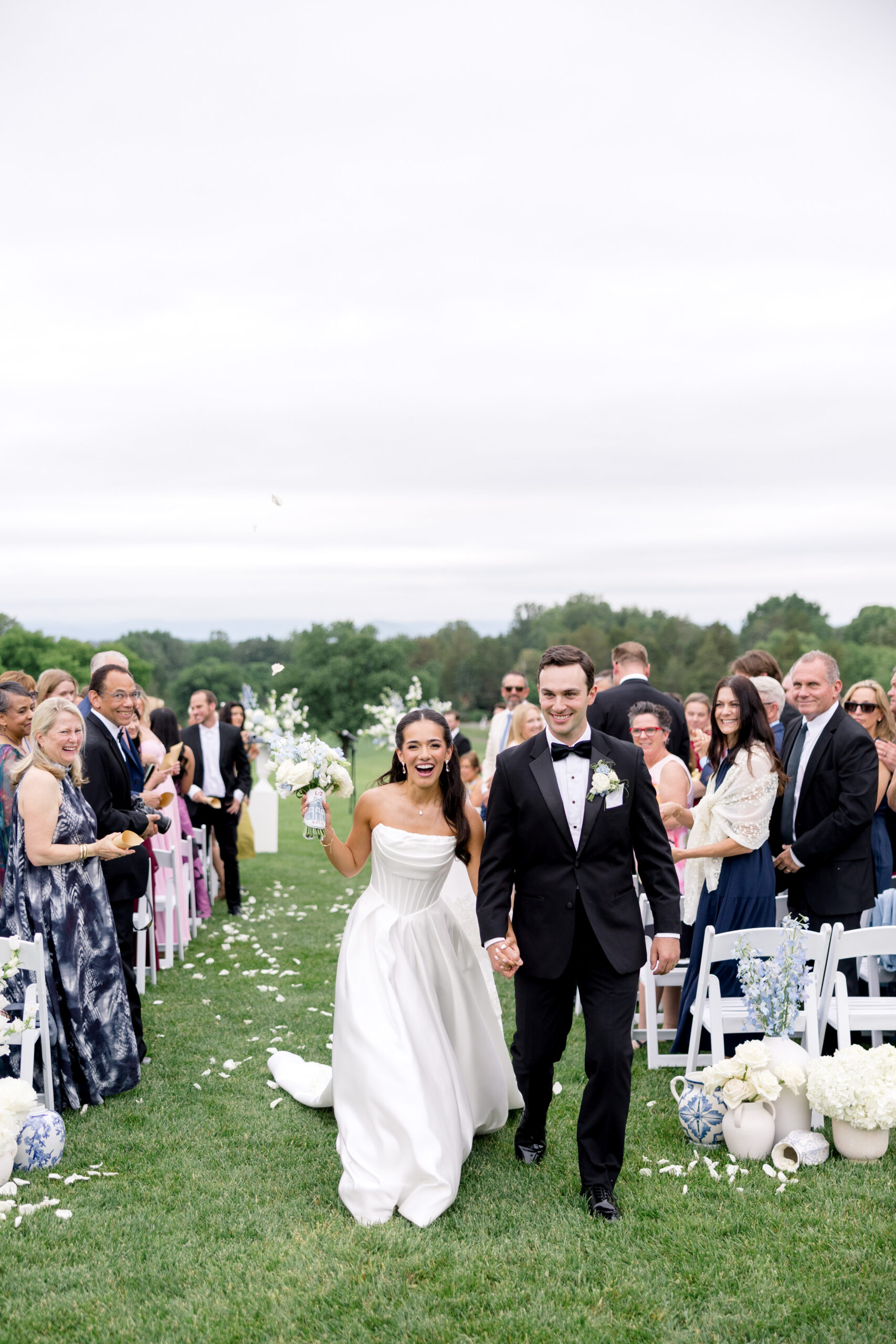 bride and groom ceremony exit